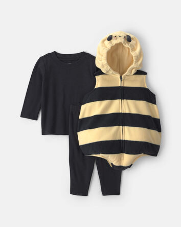 Baby 3-Piece Bee Halloween Long-Sleeve Costume - Yellow/Black, 