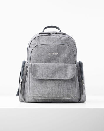 Luna Backpack Diaper Bag - Heather Grey, 