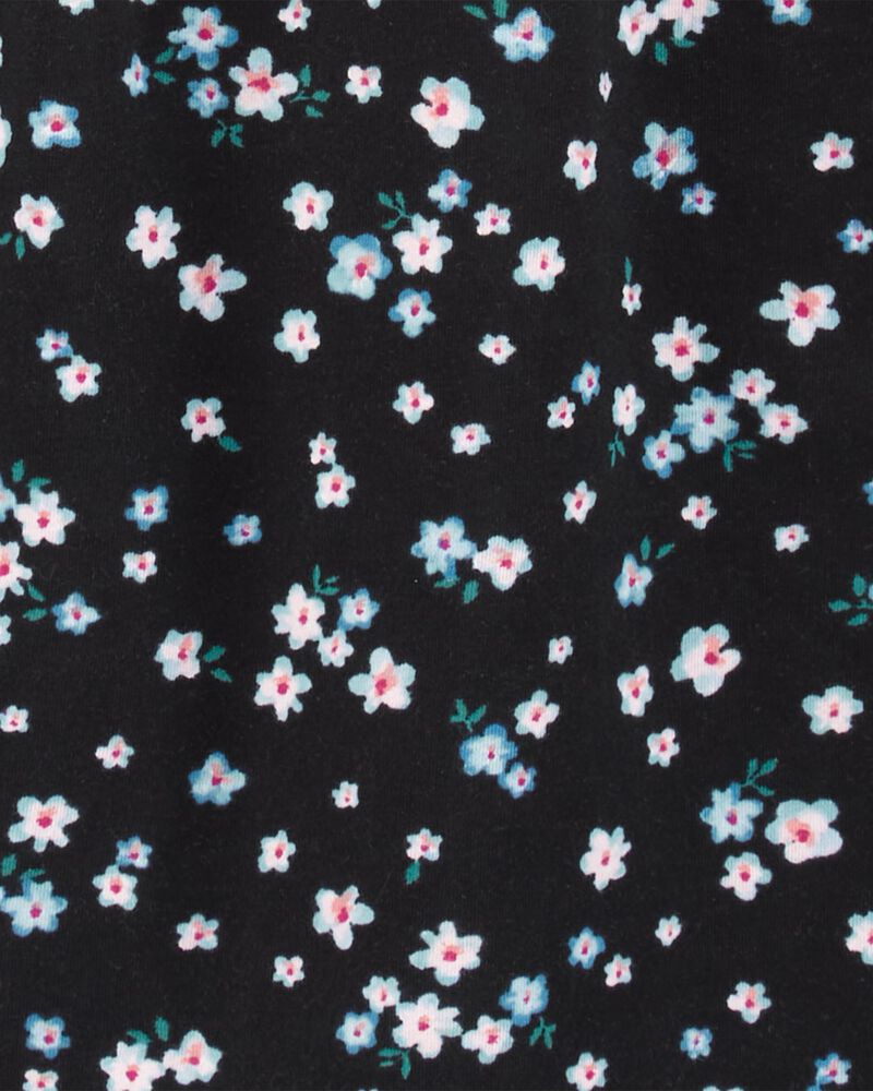 Kid Floral Long-Sleeve Jersey Dress, image 3 of 4 slides