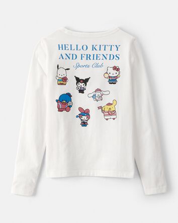 Girls Hello Kitty&reg; Long-Sleeve Top - White, 