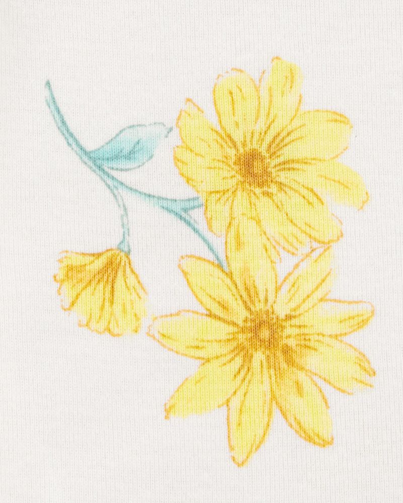 Bébé fille - Emballage de 5 cache-couches à manches courtes à motifs de citrons, image 4 sur 7 diapositives
