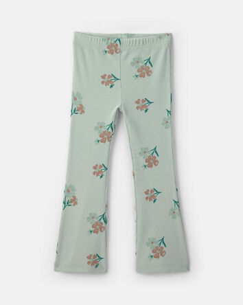Baby Girl Floral Long-Sleeve Top & Pant Set - Green, 