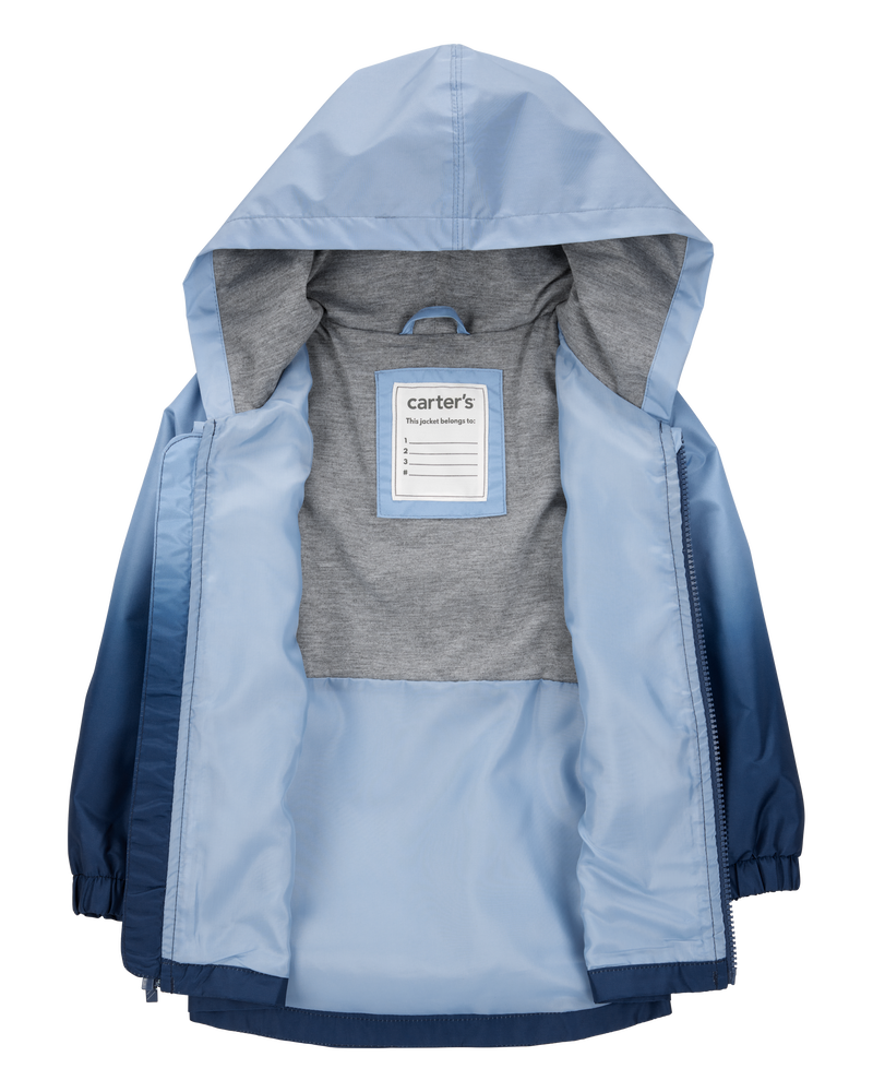 Dip Dye Rain Jacket - Blue, image 2 of 3 slides