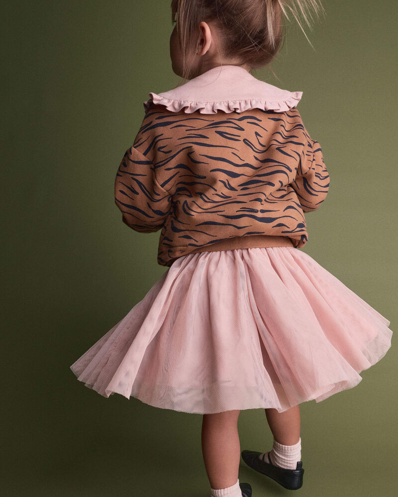 Toddler Girl Avenue Twirl&trade; Mini Skirt with Tulle - Blush, image 4 of 5 slides