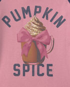 Girls "Pumpkin Spice" Long-Sleeve T-Shirt - Pink, image 3 of 4 slides