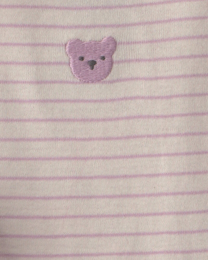Baby Girl 3-Piece Bear Terry Layering Set - Purple, image 3 of 5 slides