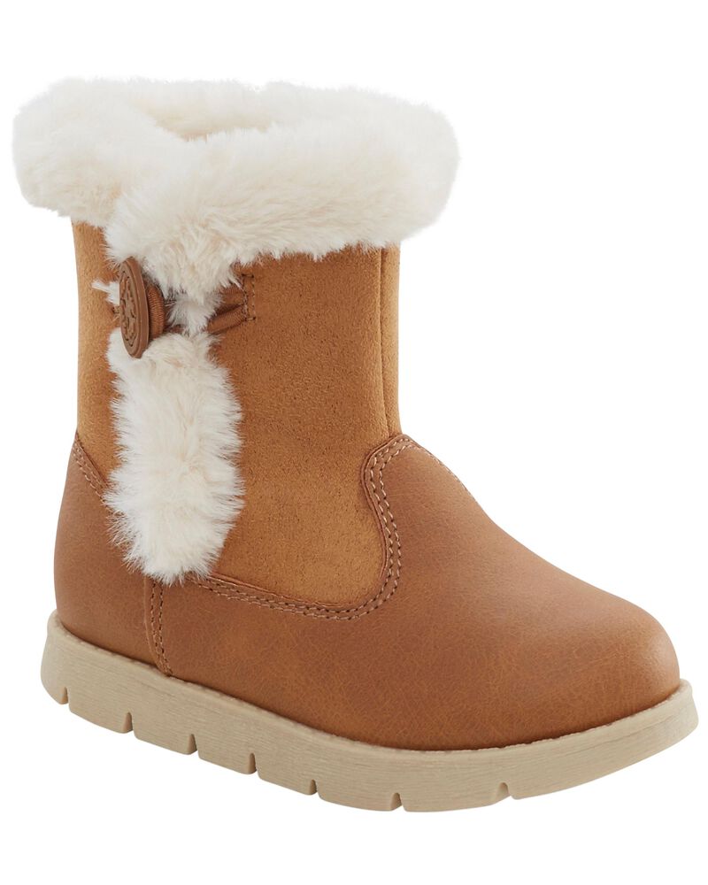 Toddler Faux Fur Boots, image 1 of 7 slides