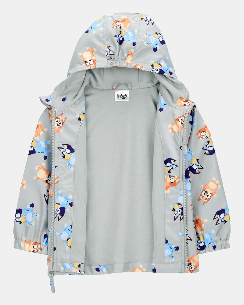 Toddler Bluey Windbreaker Jacket - Grey, image 2 of 3 slides