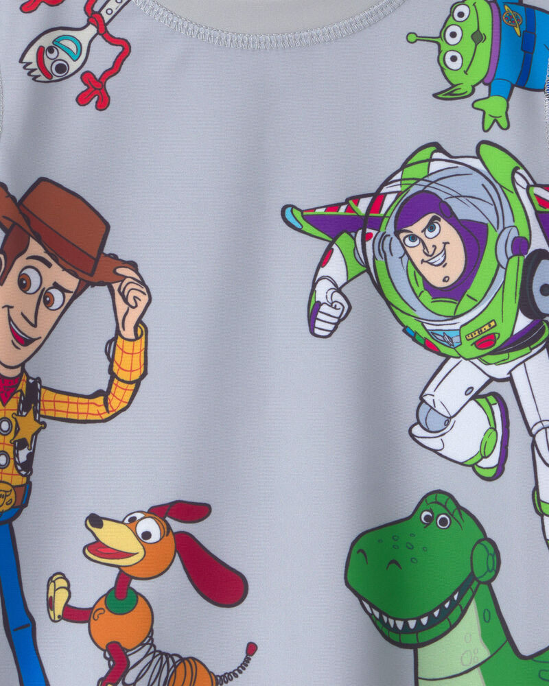 Toddler Boy &copy;Disney/Pixar Toy Story Rashguard - Grey, image 3 of 3 slides