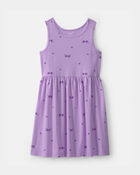 Girls Sunglasses Sleeveless Knit Dress - Purple, image 1 of 4 slides