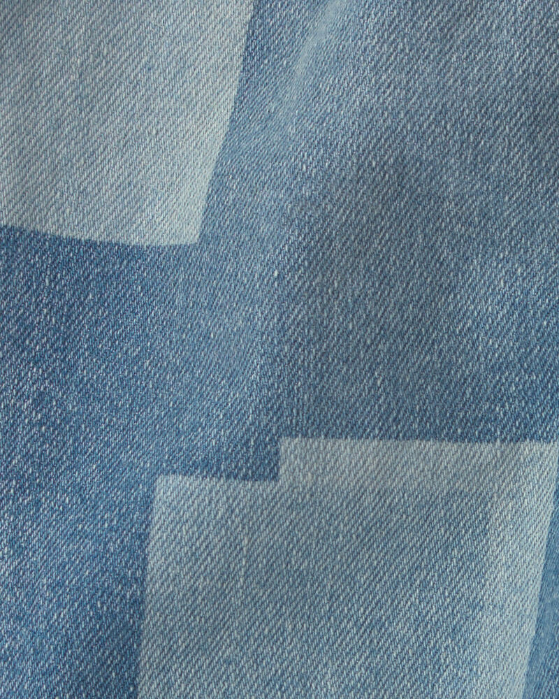 B&eacute;b&eacute; fille - Jean jambe droite &agrave; motif patchwork &ndash; D&eacute;lav&eacute; moyen, image 3 sur 3 diapositives