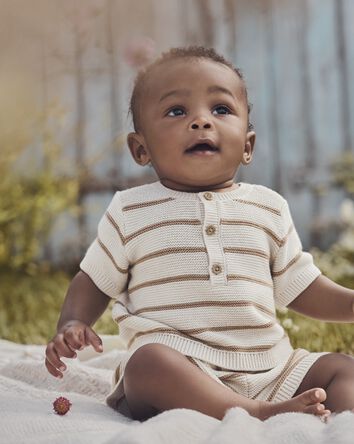 Baby 2-Piece Organic Cotton Sweater Knit Set, 
