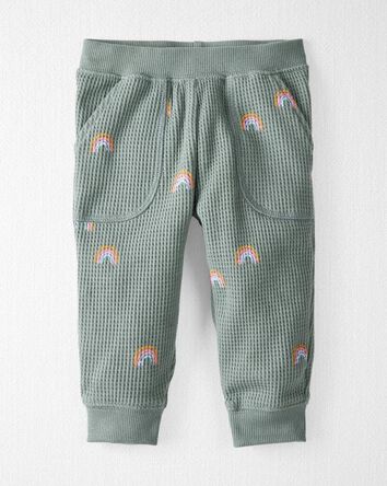 Bébé - Pyjama en coton gaufré biologique à motif d’arc-en-ciel magique, 