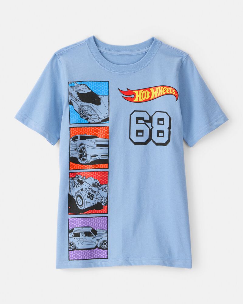 Boys Hot Wheels&trade; Short-Sleeve Graphic Tee - Blue, image 1 of 2 slides