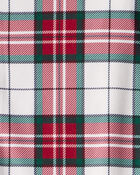 Adult Flannel Plaid Print Long-Sleeve Loose Fit 2-Piece Pyjamas - Red/Green, image 3 of 4 slides