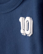 Baby Boy Varsity French Terry Pullover Sweatshirt - Blue, image 2 of 4 slides