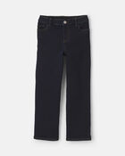 Boys Fleece-Lined Relaxed Jeans - Dark Wash, image 1 of 5 slides