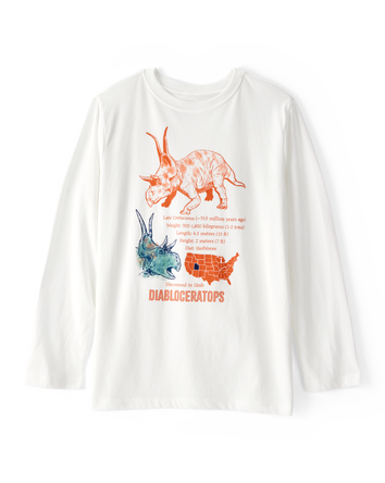 Kid Dino Long-Sleeve Graphic Tee, 