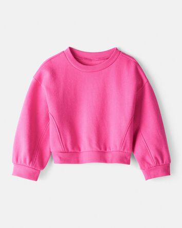 Baby Girl DayDream Fleece Long-Sleeve Pullover Sweatshirt - Pink, 