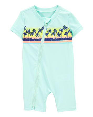 Baby 1-Piece Palm Tree Rashguard, 
