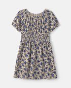 Filles - Robe &agrave; manches courtes &agrave; fleurs, image 4 sur 5 diapositives