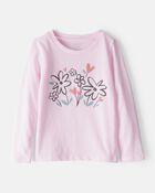 Toddler Girl Flower Bloom Long-Sleeve Graphic Tee - Pink, image 1 of 3 slides