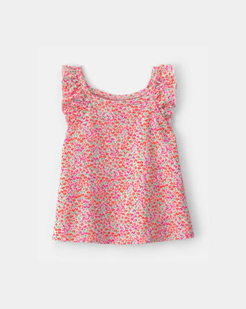 Baby Girl Floral Tank Top - Pink, 