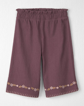 B&eacute;b&eacute; fille - Ensemble 2 pi&egrave;ces haut &agrave; smocks et pantalon en coton biologique, 