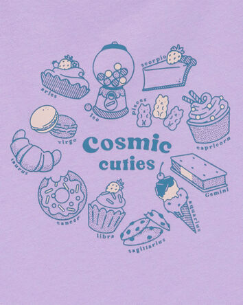 Kid Cosmic Cuties Short-Sleeve Graphic Tee - Purple, 