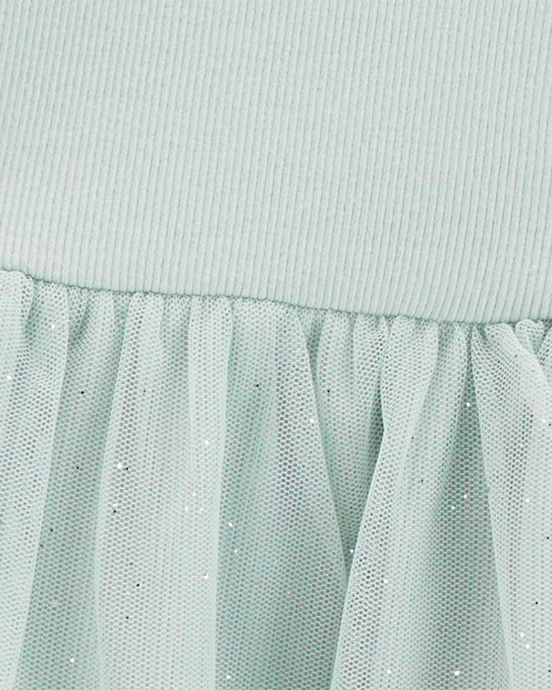 Toddler Glitter Tulle Wrap Top, image 2 of 3 slides