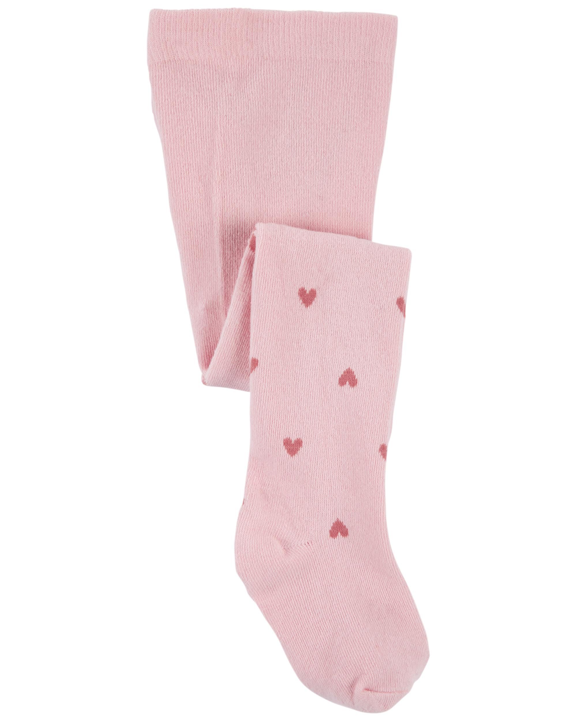 Pink Baby Heart Tights Carter s Oshkosh Canada