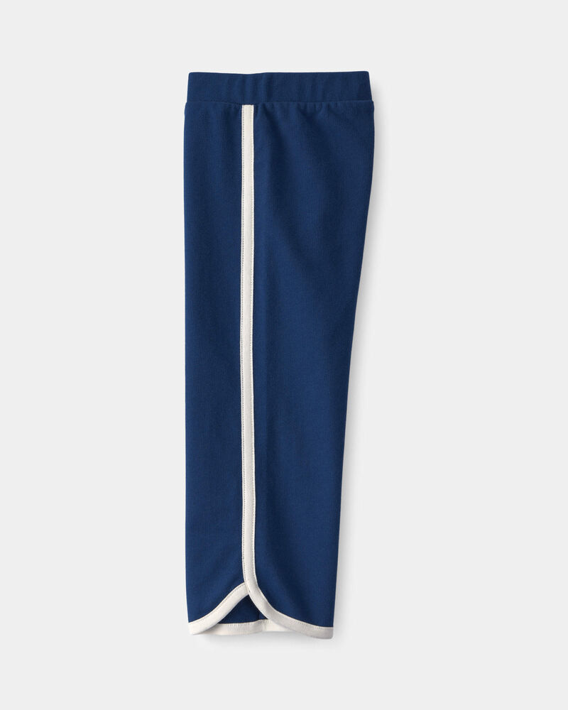Toddler Girl French Terry Wide-Leg Pants - Blue, image 3 of 5 slides