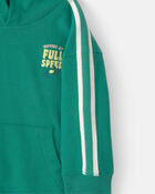 Baby Boy 'Full Speed' French Terry Hoodie - Green, image 3 of 5 slides