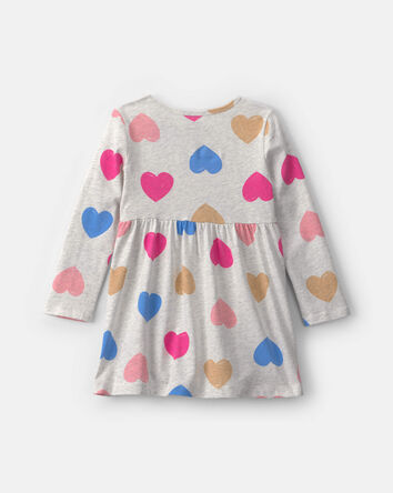 Toddler Girl Heart Long-Sleeve Dress, 