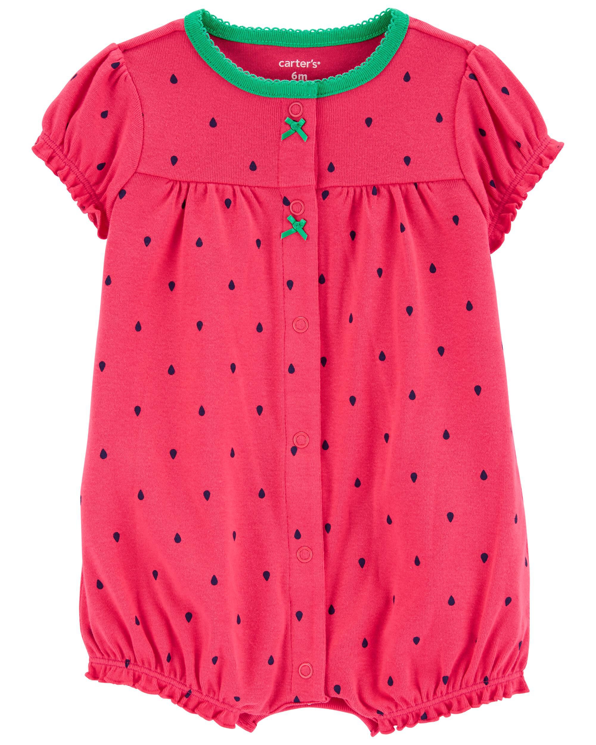 Carters baby girl romper sales