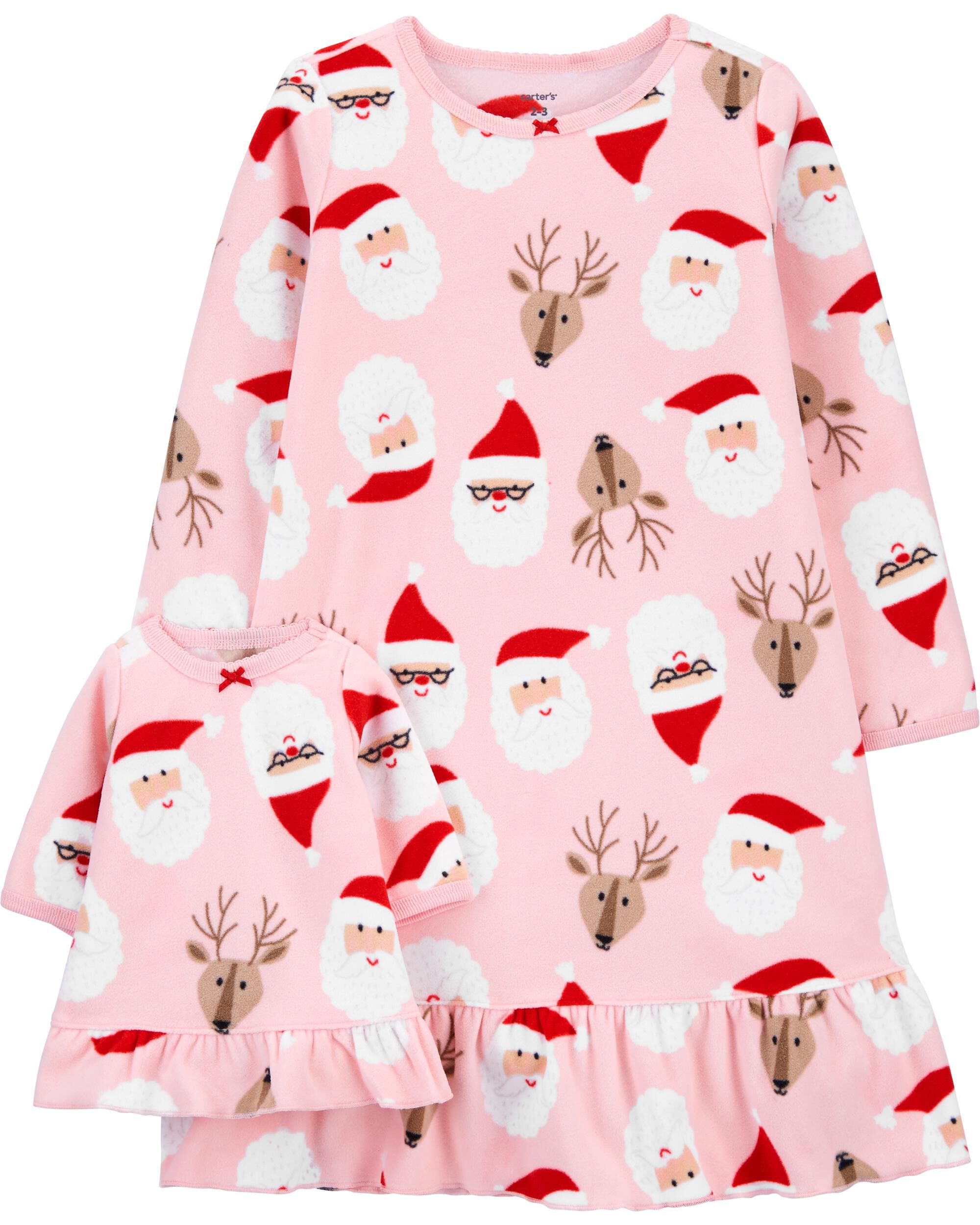 Christmas Matching Nightgown Doll Nightgown Set