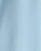 Baby Girl French Terry Wide-Leg Active Pants - Blue, image 3 of 4 slides