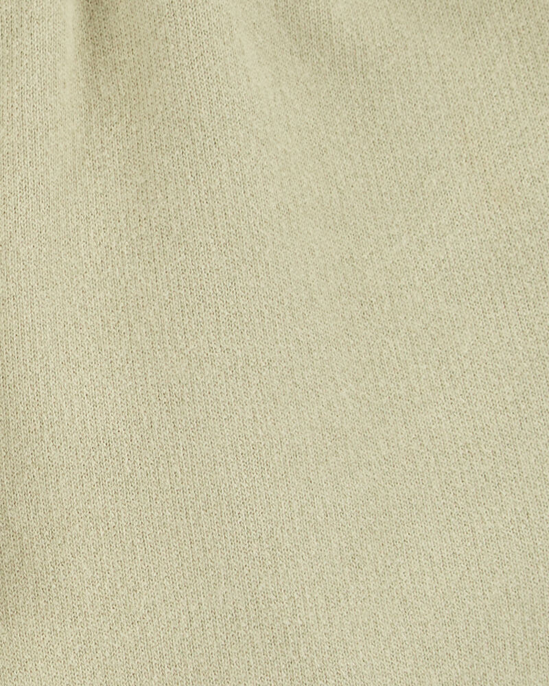Baby Boy Pull-On French Terry Shorts - Olive, image 3 of 4 slides