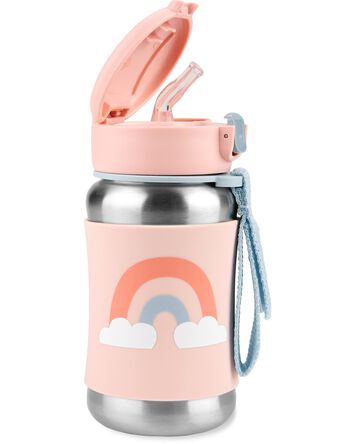 Bouteille &agrave; paille en acier inoxydable &ndash; Arc-en-ciel, 