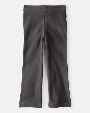 Tout-petit fille - Pantalon évasé en coton – Noir, 