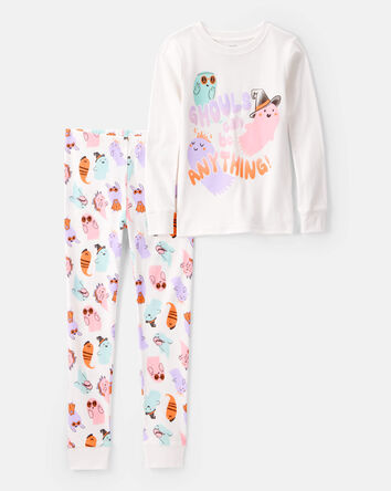 Kid 2-Piece Ghouls Can Be Anything Halloween 100% Snug Fit Cotton Pyjamas, 