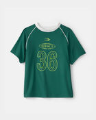 Boys 'Kicking It' Active Graphic Tee - Green, image 1 of 3 slides
