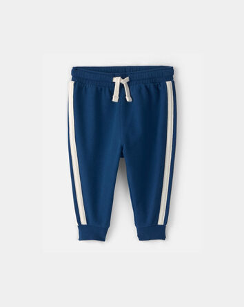 B&eacute;b&eacute; gar&ccedil;on - Pantalon en jersey bouclette - Bleu, 