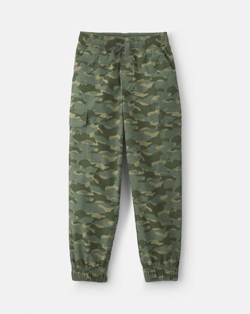 Gar&ccedil;ons - Pantalon de jogging style cargo en coton &agrave; motif camouflage &ndash; Vert olive, 