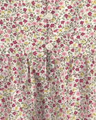 Toddler Girl Organic Cotton Dobby Dress in Floral, image 4 of 4 slides