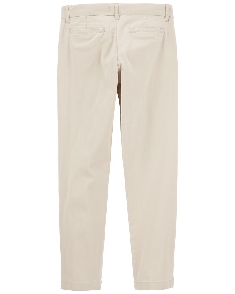 Boys Flat Front Chino Pants, image 2 of 2 slides