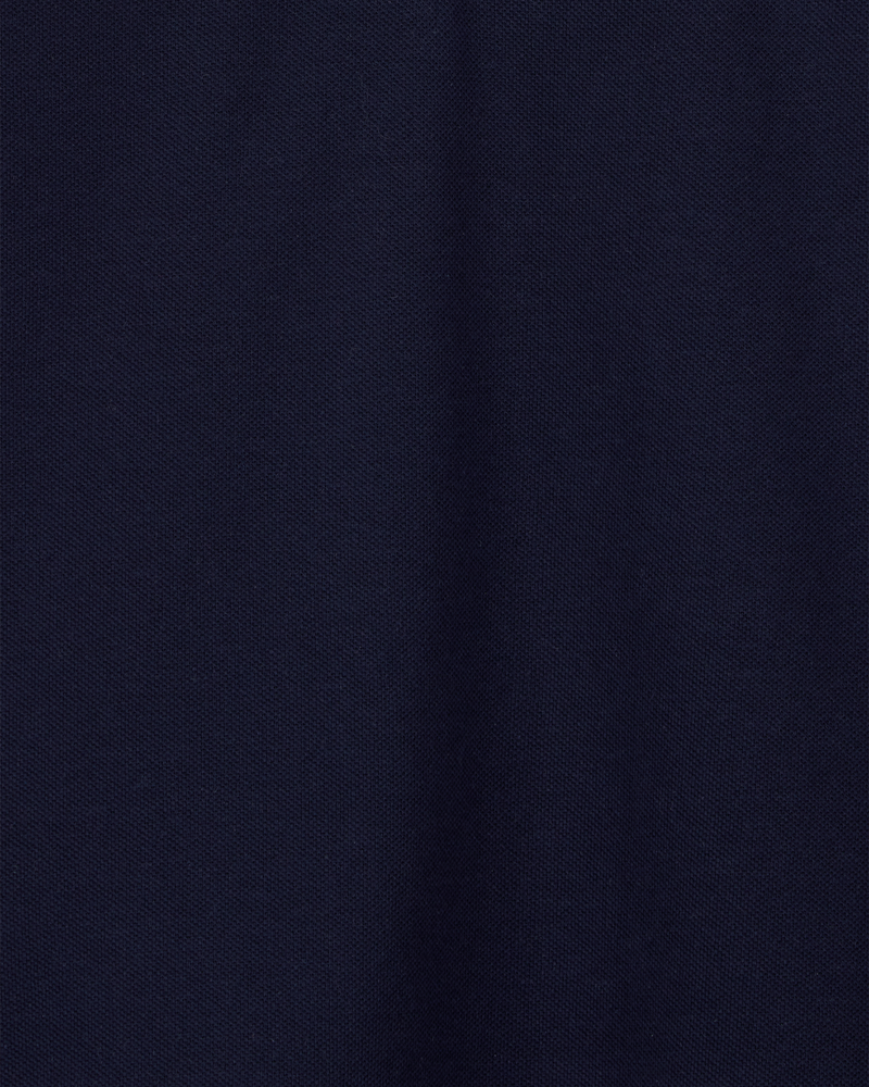 Kid Pique Uniform Polo Shirt - Navy, image 2 of 3 slides