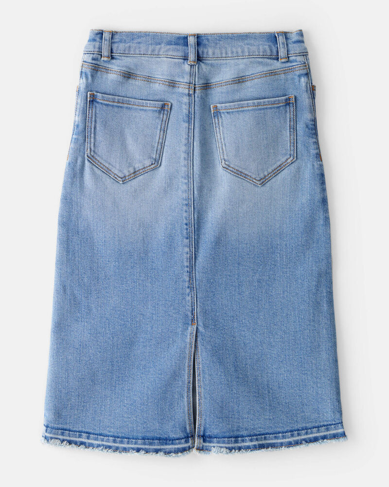 Girls Denim Midi Skirt Blue Carter's Oshkosh Canada