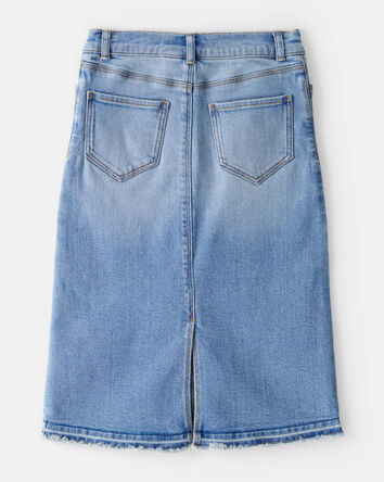 Filles - Jupe moyenne en denim – Bleu, 