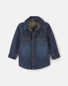 Baby Boy Denim Button-Down Shirt - Indigo, image 1 of 4 slides